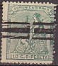 Spain 1873 Allegories 10 CTS Green Edifil 133